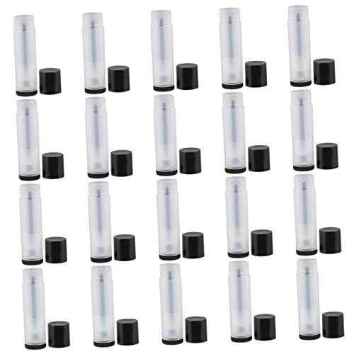 WOONEKY 20stücke Transparente Leere Lippenstifthülse Lip Balm Tube Container Halter Lip Gloss Fall Rohr Flasche von WOONEKY