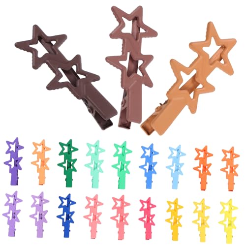 WOONEKY 21stücke Teiliges Haarclips Stern-design Bunte Dekorative Haarspangen Für Mädchen Für Partys Und Alltag Süße Haarschmuck-accessoires WOONEKY 21stücke Teiliges Haarclips Stern-design Bunte Dekorative Haarspangen Für Mädchen Für Partys Und Alltag Süße Haarschmuck-accessoires von WOONEKY
