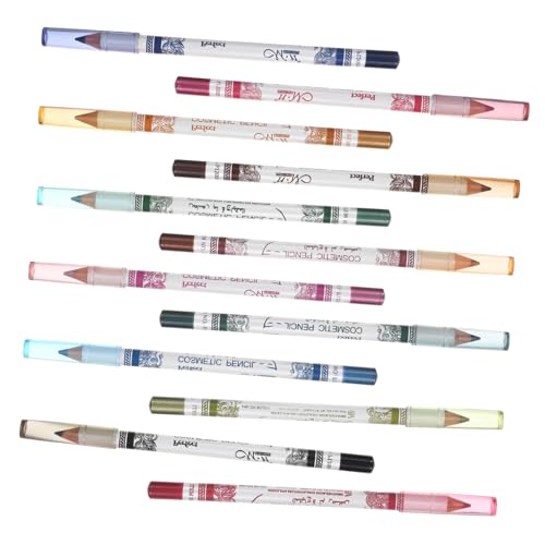 WOONEKY 24 Stk farbige Eyeliner-Stifte kosmetikset lipliner lippliners lip liner lipleiner regenerierendes Gesichtsspray Schweißfester Eyeliner farbiger Eyeliner Lippenstift Colorful von WOONEKY