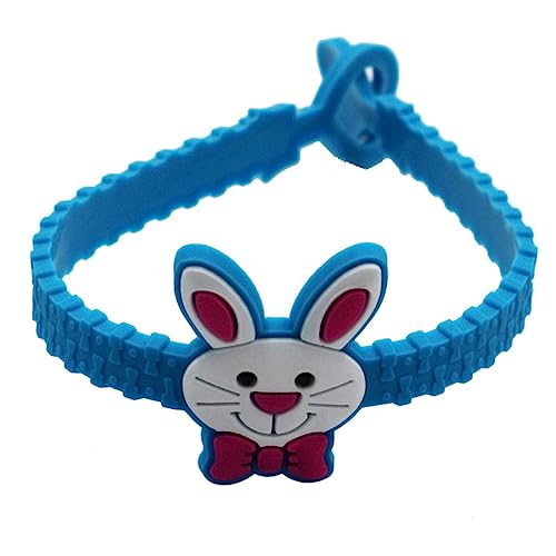 WOONEKY 24 Stück Ostern Silikonarmband Cartoon Hase und Ei Handgelenkarmbänder für Kreative Party mit Zufälligen Mustern von WOONEKY
