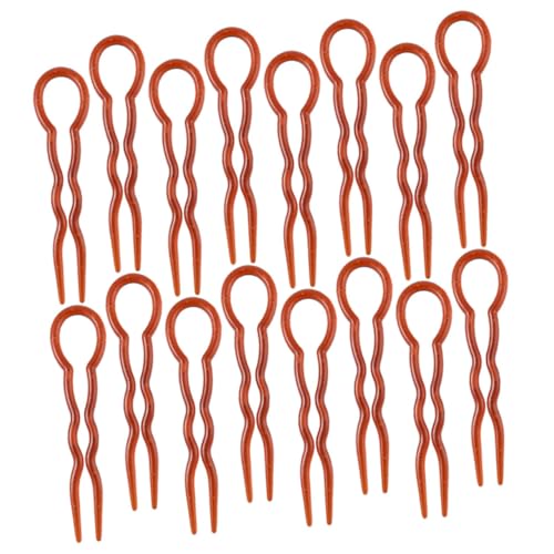 WOONEKY 24stücke U-förmige Haarnadeln Haargabeln Für Frauen Mädchen Brötchen Sticks Haar Zubehör Leicht Und Bequem Für Anlässe von WOONEKY