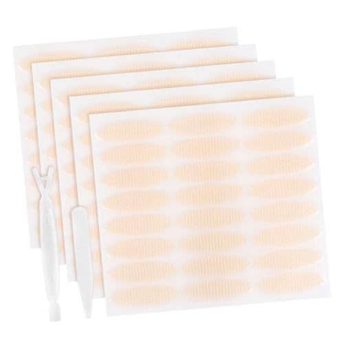 WOONEKY 240 Stück Eyelid Lift Tape Unsichtbare Lace Doppellid Aufkleber für Schlupflider Atmungsaktiv und Langlebig für Einen Natürlichen Look Pinzette von WOONEKY