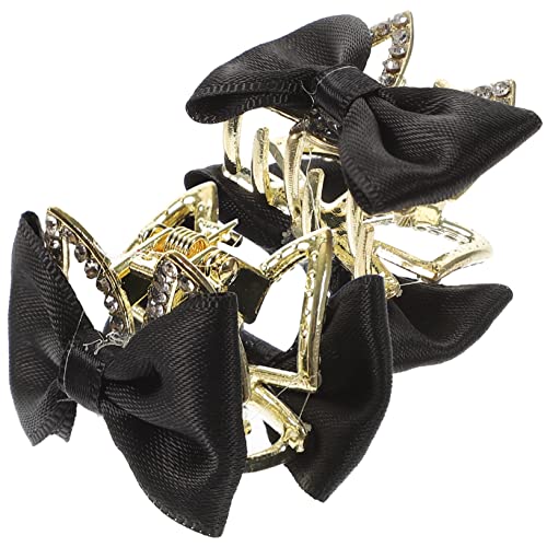 WOONEKY 2stücke Mini Haar Clips Bogen Schleife Haarklammern Aus Kleine Haarklammern Für Mädchen Frauen Dünnes Haar Metallclips Metallklammer Schleifenklammer von WOONEKY