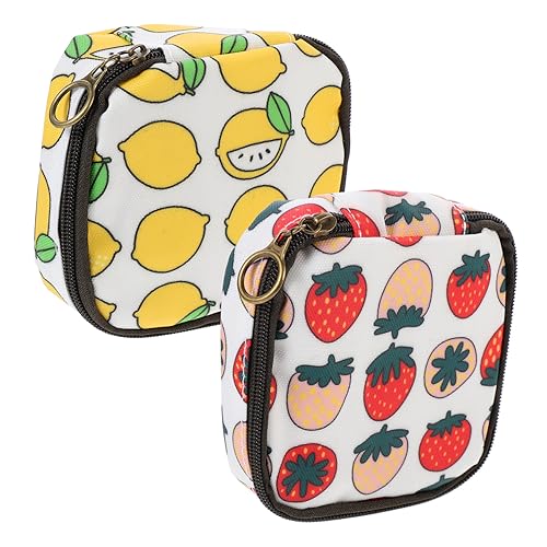 WOONEKY 2stücke Große Kapazität wasserdichte Frauen Kosmetiktasche Mit Reißverschluss Multifunktionale Aufbewahrung Für Make-up Und Münzen Erdbeere Zitrone WOONEKY 2stücke Große Kapazität wasserdichte Frauen Kosmetiktasche Mit Reißverschluss Multifunktionale Aufbewahrung Für Make-up Und Münzen Erdbeere Zitrone von WOONEKY