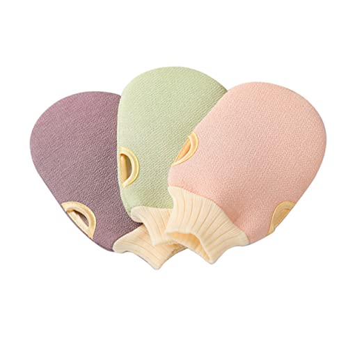 WOONEKY Badehandschuhe Für Männer Und Frauen Peeling-fäustlings-set Weich Praktisch Zur Verwendung Für Nacken Schultern Und Füße von WOONEKY