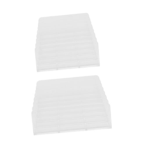 WOONEKY Make-up-aufbewahrungs-organizer Lidschatten-präsentationsständer 2-teiliger Kosmetikbehälter Multi-grid-organizer Kosmetikbox Für Frauen von WOONEKY