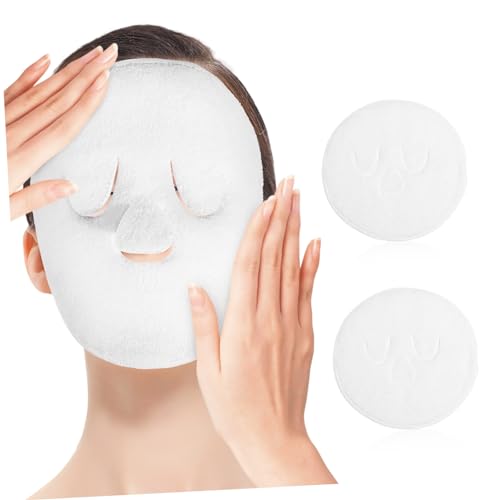 WOONEKY 2stücke Nasses Kompressentuch Für Gesicht Feuchtigkeitsspendendes Gesichts-heißtherapie-handtuch Für Damen Mit Dampfenden von WOONEKY