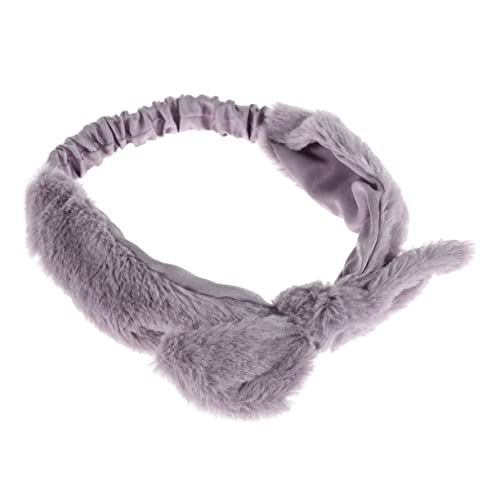 WOONEKY 2stücke Fleece Haarband Mit Hasenohren Elastische Kopfbänder Für Make-up Dusche Und Gesichtsreinigung Und Für Damen Und Mädchen von WOONEKY