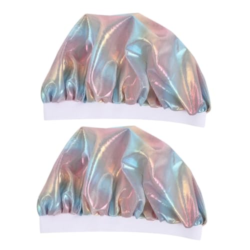 WOONEKY 2pcs Kinder Bonnets Baby Schlaf Hut Atmungsaktive Dusche Kappe Für Haar Waschen Universal Größe von WOONEKY