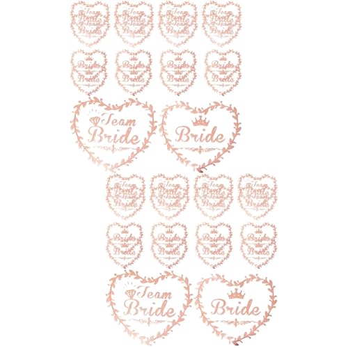 WOONEKY 2sets Bachelorette Party Dekorationen Braut Brautjungfer Tattoos Aufkleber Gefälligkeiten 40 Stücke * 2 von WOONEKY
