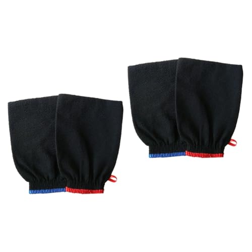 WOONEKY 2sets Weiche Badebürste Handschuhe Handschuh Peeling Dusche Frauen Sauna Bad Mitt Quick Dry 2 Stücke * 2 von WOONEKY