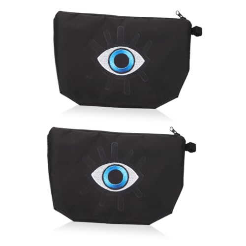 WOONEKY 2stücke Evil Eye Kosmetiktasche Für Damen Wasserdichter Toilettenartikel-Organizer Für Multifunktionale Schminktasche Mit Ausreichend Für Make-up Und Pflegeprodukte Und von WOONEKY