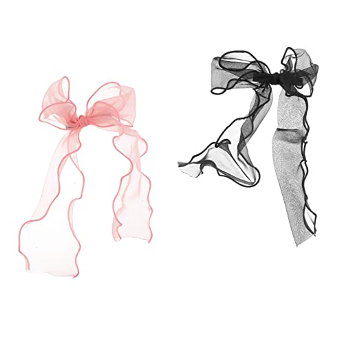 WOONEKY 2stücke Bezaubernder -haarspange Mit Schleife Für Damen Kopfschmuck Für Mädchen Langlebige Haarnadel Mit Attraktivem Design von WOONEKY