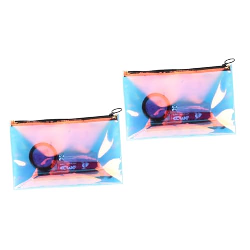 WOONEKY 2stücke Portable Kosmetiktasche Für wasserdichte Transparente Make-up-Organizer Für Und Toilettenartikel Für Gym Urlaub Business Und Outdoor-aktivitäten von WOONEKY