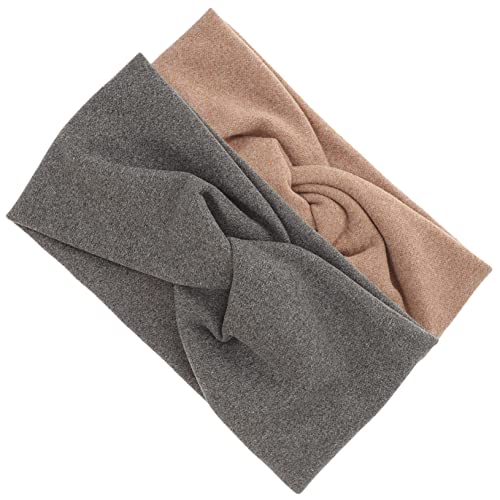 WOONEKY 2stücke Knotenturban Stirnbänder Für Frauen Elastische Haaraccessoires Für Yoga Sport Und Gesichtsreinigung Hautfreundlich Und Bequem von WOONEKY