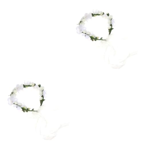 WOONEKY 2stücke Blumenkranz Für Und Mädchen Handgemachte Kopfbedeckung Kunstblumen Für Hochzeiten Festivals Fotografie Und Besondere Anlässe Weiß WOONEKY 2stücke Blumenkranz Für Und Mädchen Handgemachte Kopfbedeckung Kunstblumen Für Hochzeiten Festivals Fotografie Und Besondere Anlässe Weiß von WOONEKY