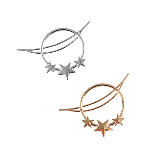 WOONEKY 2stücke Dekorative Haarnadeln Aus Metall Für Frauen Leicht Und Langlebig Für Bankette Partys Und Andere Anlässe Als Haarschmuck von WOONEKY