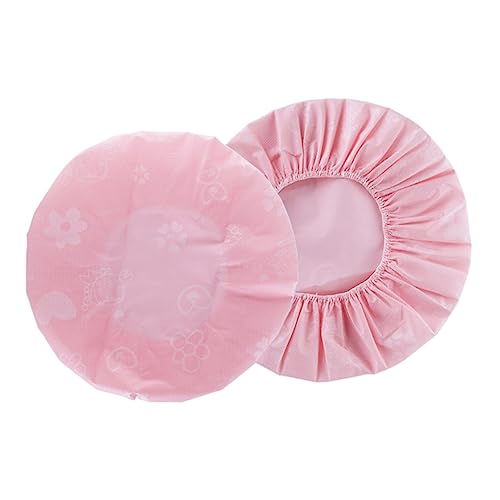 WOONEKY 2stücke Eva Duschhaube Und Atmungsaktiv Mit Elastischem Band Geeignet Für Damen Und Herren Für Dusche Und Spa Rosa von WOONEKY