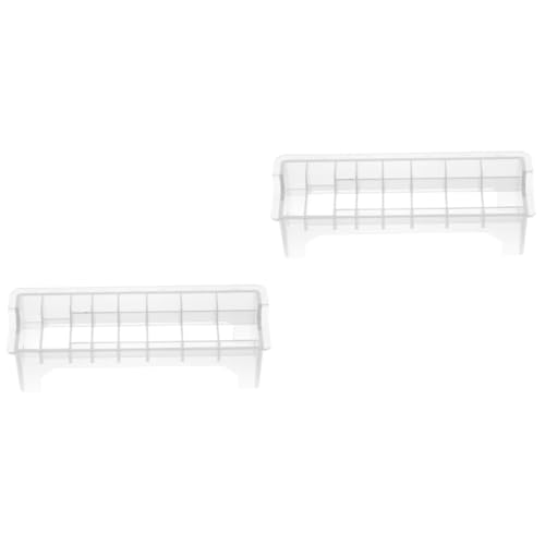 WOONEKY 2stücke Hair Clipper Comb Organizer Transparente Aufbewahrungsbox Für Haarschneiderkämme Leicht Und Platzsparend Für Friseure Und Zuhause von WOONEKY