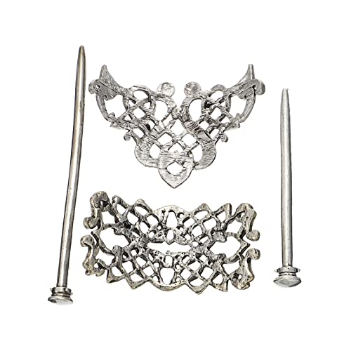 WOONEKY 2stücke Knoten Haarnadeln Aus Legierung Haarspange Mit Schiebeverschluss Haar Accessoires Für Damen Herren Zum Tragen Bei Einkaufen Freizeit Partys Feiern von WOONEKY