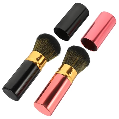 WOONEKY 2stücke Kosmetikpinsel Für Puder Make-up Kleine Rougepinsel Für Gesicht Make-up Tragbare Für Frauen Einfach Zu Reinigen Und Wiederverwendbar von WOONEKY