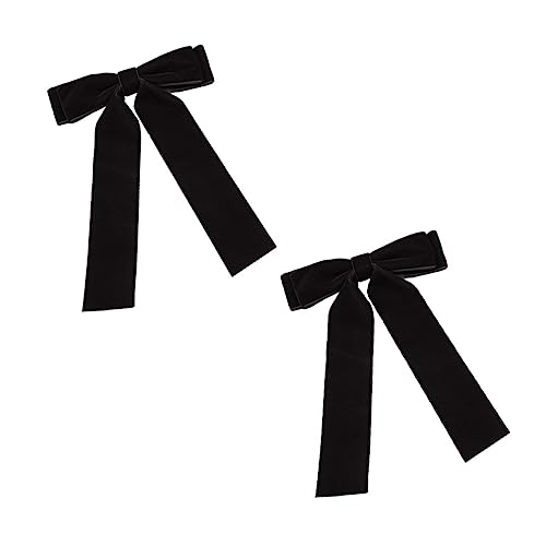 WOONEKY 2stücke Mode Lange Band Rück Haar Bogen Clip Rück Haar Bowknot Haarspange Für Damen Und Mädchen von WOONEKY