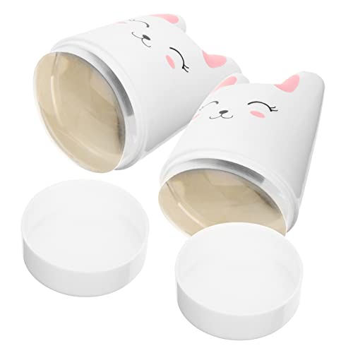 WOONEKY 2stücke Nagelstempel Mit Stempelkissen Häschen-design Manikürestempel Kaninchen-muster Nailart-zubehör Für Diy-maniküre Einfach Anzuwenden Für Geburtstage Und Feiertage von WOONEKY