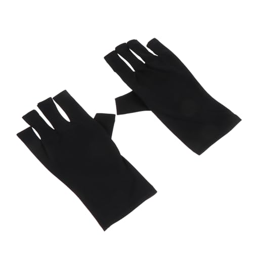 WOONEKY 2stücke Pack Anti-uv-handschuhe Für Gel-nagellampe Maniküre-uv-schutzhandschuhe Halbfingerhandschuhe Zum Hautschutz Bei Und Outdoor-aktivitäten von WOONEKY