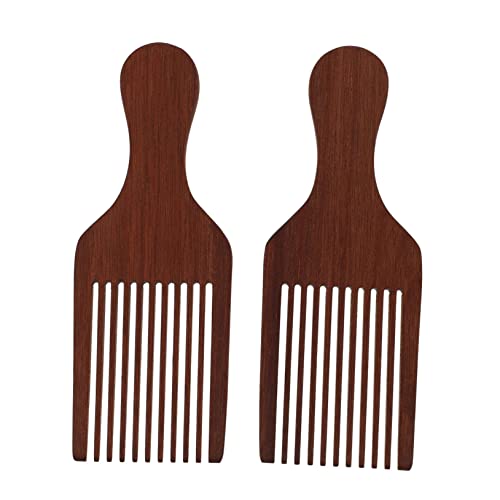 WOONEKY 2stücke Teiliges Aus Holz-haarkämmen Mit Breiten Zähnen Antistatisch Für Haarstyling Und Entwirren Für Damen Und Herren Geeignet von WOONEKY