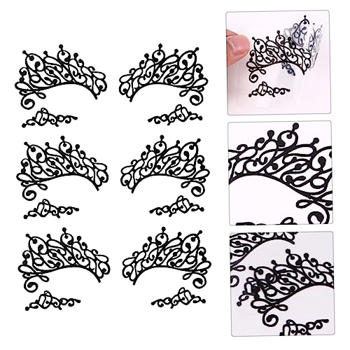 WOONEKY 3 Paar Drama Stoff Make-up Eyeliner Aufkleber Falsche Wimpern Temporäre Augen Tattoos Sicher Für Die Haut von WOONEKY