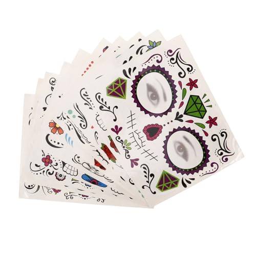 WOONEKY 3 Sets Halloween Temporäre Tattoos Festival Aufkleber Für Cosplay 10 Blätter * 3 von WOONEKY
