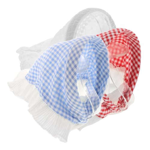 WOONEKY 3 Stück Damen Kopfband mit Kariertem Muster Leichtes Haartuch für Romantische Anlässe Vielseitiges Haaraccessoire für Fotos und Alltag Stirnband Blau Rot Spitze WOONEKY 3 Stück Damen Kopfband mit Kariertem Muster Leichtes Haartuch für Romantische Anlässe Vielseitiges Haaraccessoire für Fotos und Alltag Stirnband Blau Rot Spitze von WOONEKY
