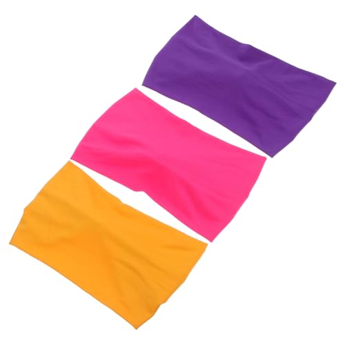WOONEKY 3 Stück Damen Sport Stirnbänder Rutschfeste Elastische Haarbänder mit Modischem Knoten Schweißabsorbierend für Yoga Laufen und Workout in Gelb Lila WOONEKY 3 Stück Damen Sport Stirnbänder Rutschfeste Elastische Haarbänder mit Modischem Knoten Schweißabsorbierend für Yoga Laufen und Workout in Gelb Lila von WOONEKY