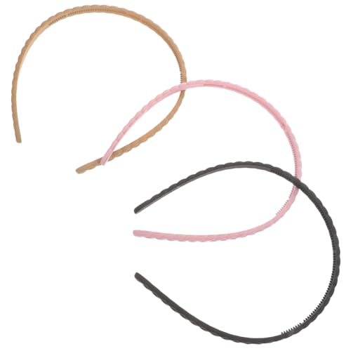 WOONEKY 3 Stück Feine Geflochtene Haarreifen für Damen Leichte Tragbare Stirnbänder für Frühling und Herbst Modische Haarschmuck Accessoires für Alltag und Besondere Anlässe von WOONEKY