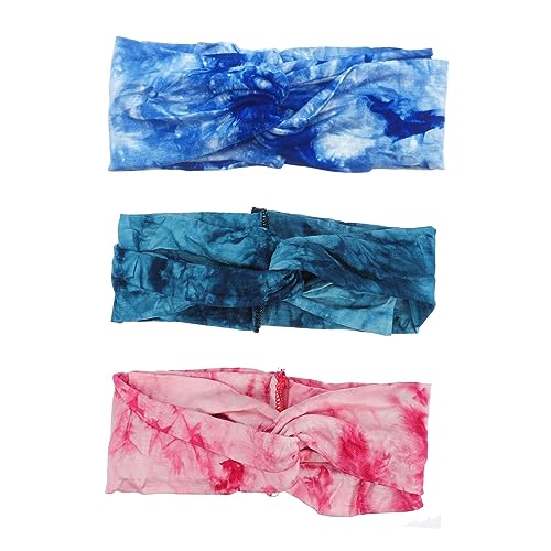 WOONEKY 3stücke Breites Elastisches Stirnband Mit Knoten Stretch-haarband Aus Baumwolle Unisex Für Yoga Workout Und Outdoor-aktivitäten WOONEKY 3stücke Breites Elastisches Stirnband Mit Knoten Stretch-haarband Aus Baumwolle Unisex Für Yoga Workout Und Outdoor-aktivitäten von WOONEKY