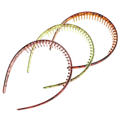 WOONEKY 3stücke Zahn Kamm Stirnband Haarband Rutschfeste Stirnbänder Mode Haarschmuck Für Damen Herren WOONEKY 3stücke Zahn Kamm Stirnband Haarband Rutschfeste Stirnbänder Mode Haarschmuck Für Damen Herren von WOONEKY