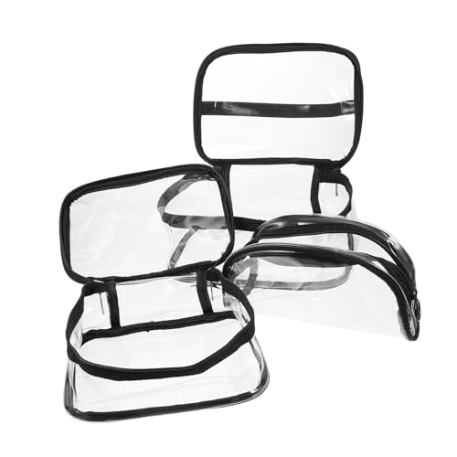 WOONEKY 3 Stück Teiliges Set Tragbare Kosmetiktasche wasserdichte Reise Toilettenbeutel für Damen Transparentes Design für Kosmetik Make Up und Reiseaccessoires WOONEKY 3 Stück Teiliges Set Tragbare Kosmetiktasche wasserdichte Reise Toilettenbeutel für Damen Transparentes Design für Kosmetik Make Up und Reiseaccessoires von WOONEKY