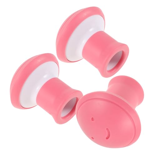 WOONEKY 3stücke Kiefertrainer Für Gesicht Und Hals Doppelkinn-trainer Zur Straffung Der Haut Mundübungstool Für Damen Und Herren Rosa von WOONEKY