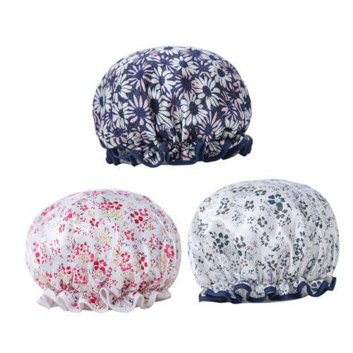 WOONEKY 3 Stück Und Elastischer Badeblockdruck Haarschutz Styling Friseursalon Make-up Badeisolierung Für Männer Und Frauen Zufällige Farbe von WOONEKY