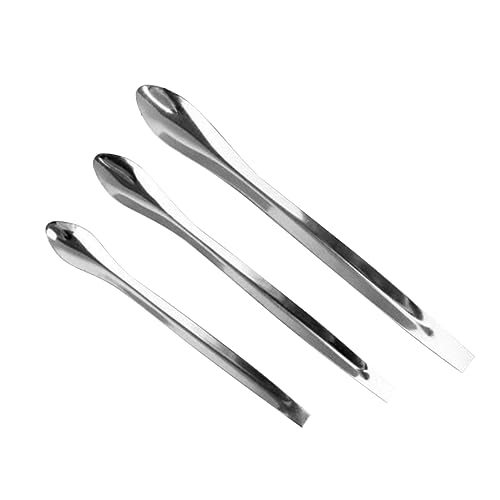 WOONEKY 3 Stücke Teiliges Make Up Spatel Kosmetik Löffel für Lippenstift Pulvercreme Gesichts und Körperpflege Subpackaging Werkzeug Handlich und Hygienisch von WOONEKY