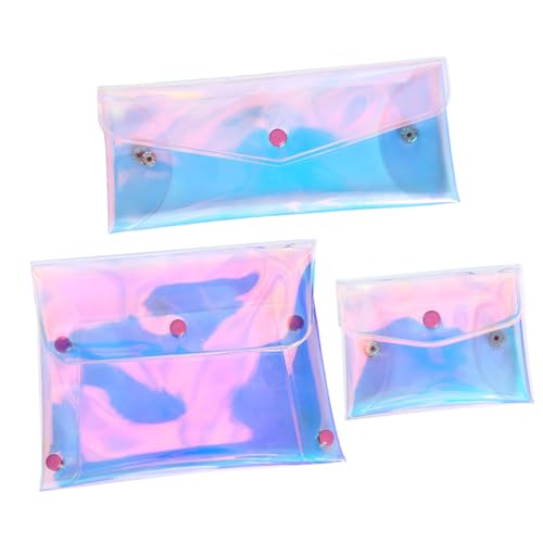 WOONEKY 3stücke Transparente Kosmetiktasche Für Damen Kleine Make-up-Tasche Organizer-Tasche Für Handtasche Leicht Und Tragbar Für Alltag von WOONEKY