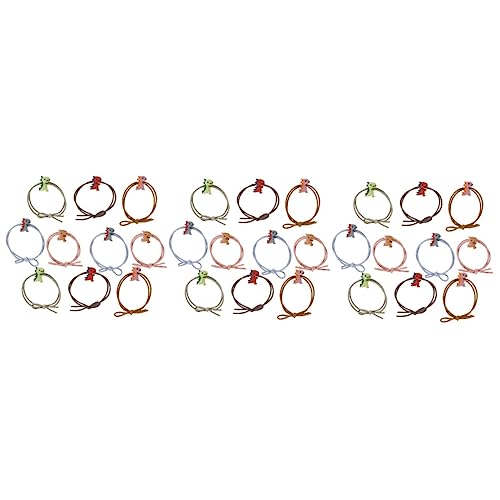 WOONEKY 30stücke Cartoon Haargummis Für Mädchen Elastische Dinosaurier Haarbänder Kinderfreundlicher Haarschmuck Für Geburtstagsgeschenke Und Feste von WOONEKY