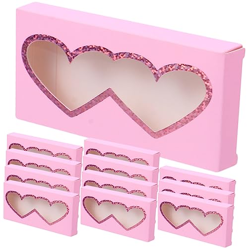 WOONEKY 30stücke Wimpernaufbewahrungsbox Mit Klarem Fenster Wiederverwendbare Aufbewahrungsbox Für Künstliche Wimpern Organizer Zum Schutz Vor Beschädigungen von WOONEKY