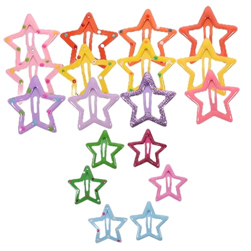 WOONEKY 35stücke Junge Mädchen Stern Haarspangen Süße Haarspangen Für Mädchen Dekorative Mit Druckknopf Haarschmuck Für Kleinkinder Und Partys von WOONEKY
