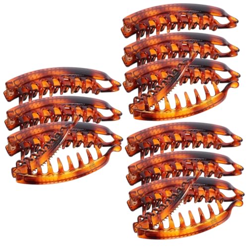 WOONEKY 3 Sets Große Bananenklammer Mit - Vertikale/horizontale Klammer Für Haare Große Klammern Für Frauen Männer Jungen Und Mädchen Haarklammer 4 Stück * 3 von WOONEKY