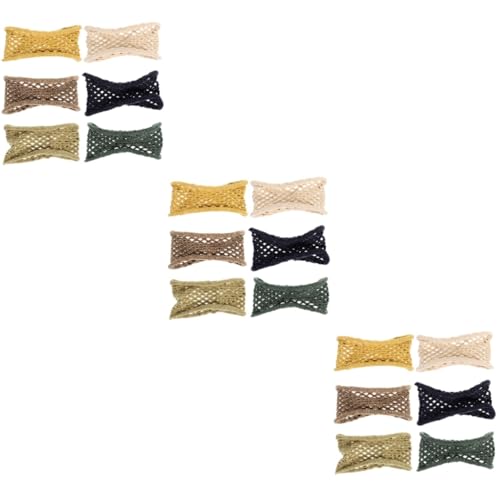 WOONEKY 18stücke Teiliges Haargummis Für Dickes Haar Elastische Haarschmuck Für Frauen Und Mädchen Für Hochsteckfrisuren Und Sportliche Aktivitäten Bunten Farben von WOONEKY