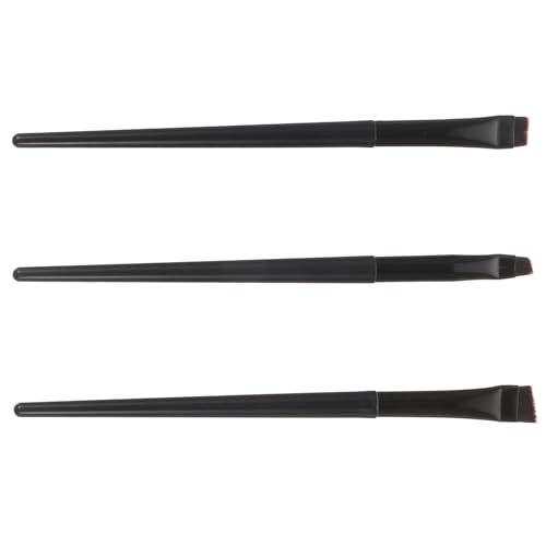 WOONEKY 3stücke Abgewinkelter Pinsel Weicher Make-up-pinsel Schräger Eyeliner-kosmetikpinsel Für Augenbrauen Professionelle Anwendung Augen Make-up Werkzeuge Lieferung von WOONEKY
