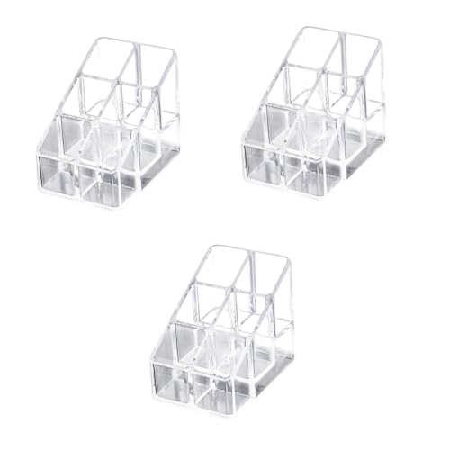WOONEKY 3stücke Kosmetik Organizer Für Lippenstifte Und Nagellacke Transparente Make-up Aufbewahrungsbox Für Desktop Ordnung Und Dekoration Im Schlafzimmer von WOONEKY