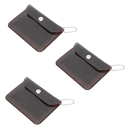 WOONEKY 3stücke PVC Mini Geldbörse Transparente Change Pouch Für Damen Klein Und Praktisch Für Karten Und Münzen Handlich Für Unterwegs von WOONEKY