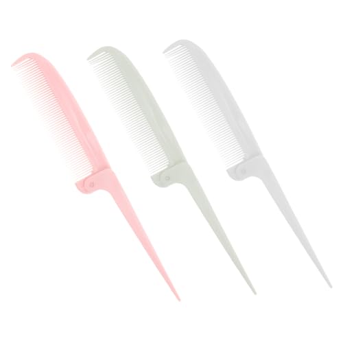 WOONEKY 3stücke Haarkamm Kamm Für Lockiges Haar Haarscheitelwerkzeug Haarkämme Zum Stylen Kämme Für Frauen Haarkamm Für Männer Must-haves Für Friseure Kämme Für Frauen Feiner von WOONEKY